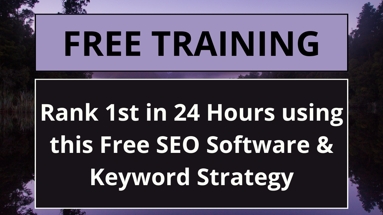 How to Get on the 1st Page in 24 Hrs Guaranteed w/ Seo Software & Keyword Strategy No Links (Part 1)