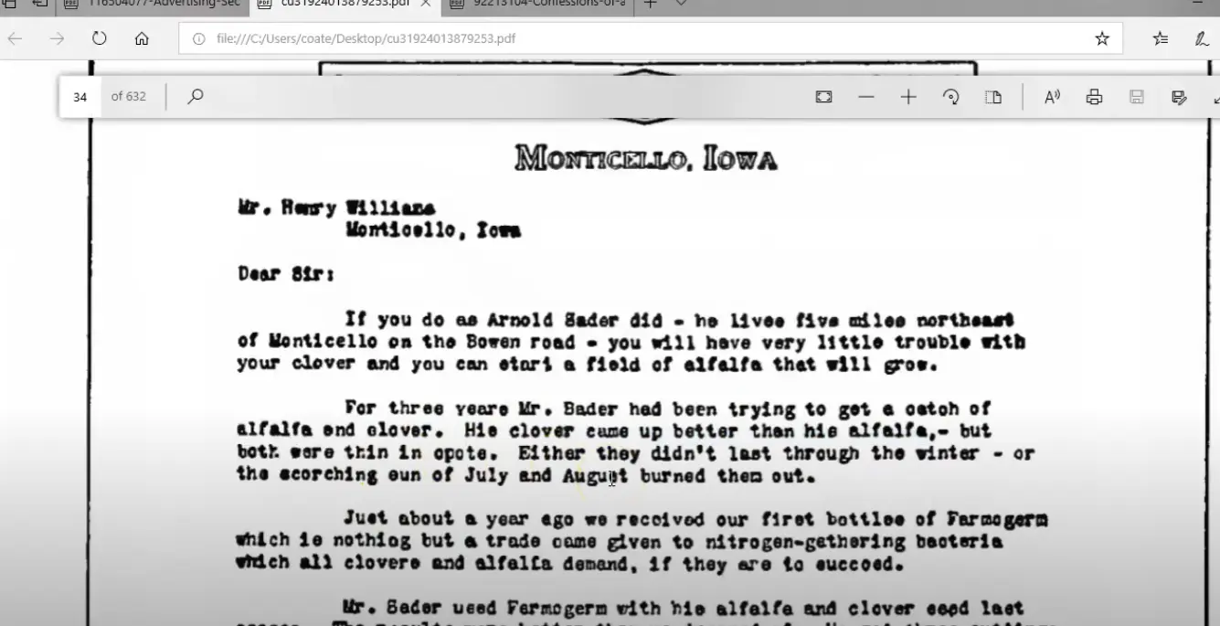 Copywriting Tutorial | Applied Business Correspondence 1922 | Herbert Watson | Fertilizer