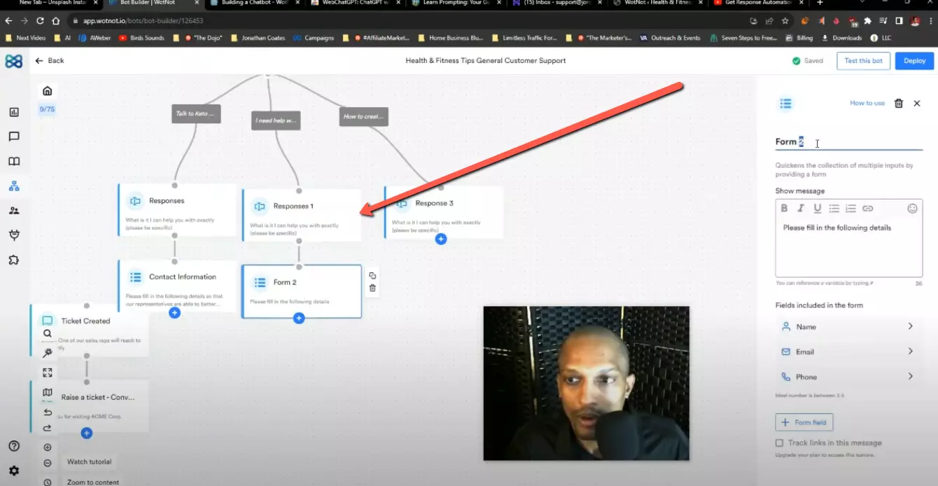 How to Build & Deploy a Chatbot for Your Business &  FB Messenger w/o Code (Complete Training)