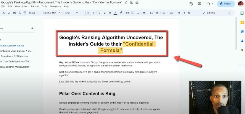 How to Decode Google's Confidential Ranking Algorithm/Classified Information (Insider SEO Secrets)